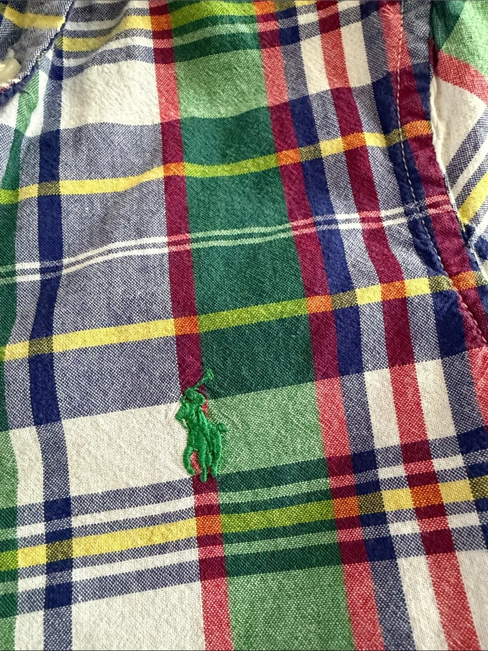 Ralph Lauren Multicolor Plaid Short-Sleeve Button-Down Shirt